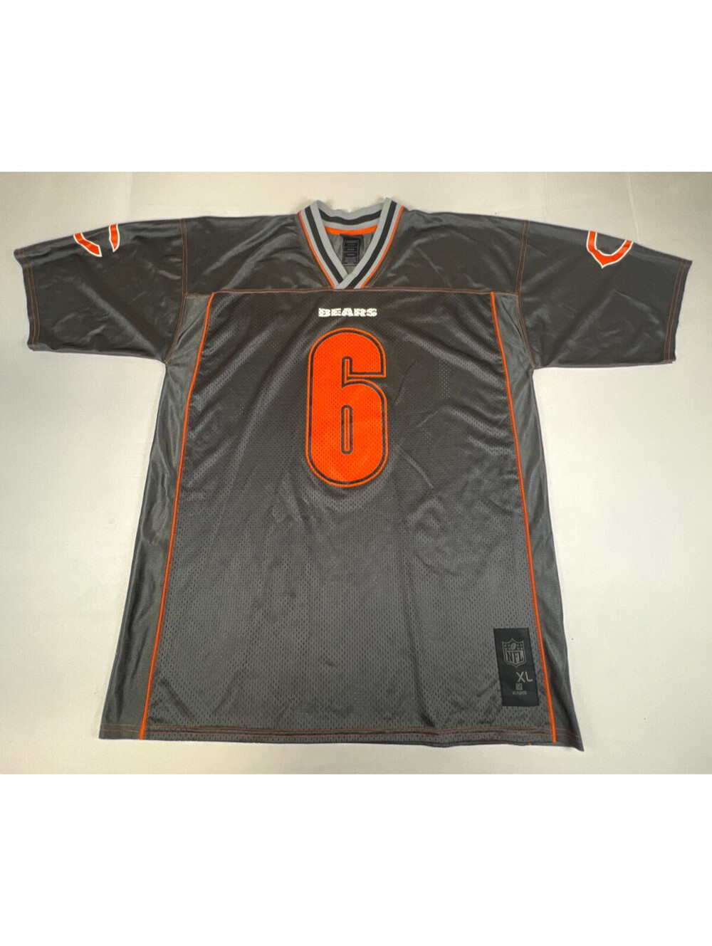 Reebok NFL Team Apparel Men XL Grey Chicago Bears Jay Cutler 6 Football Jersey